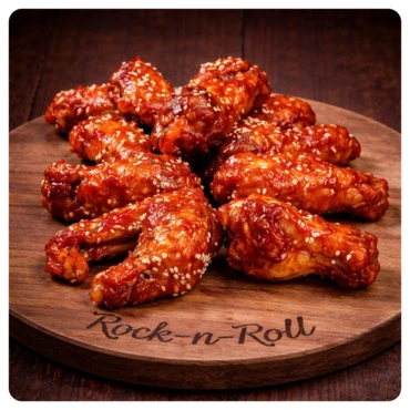 Крылья с соусом Сладкий чили и Шрирача (Острые)